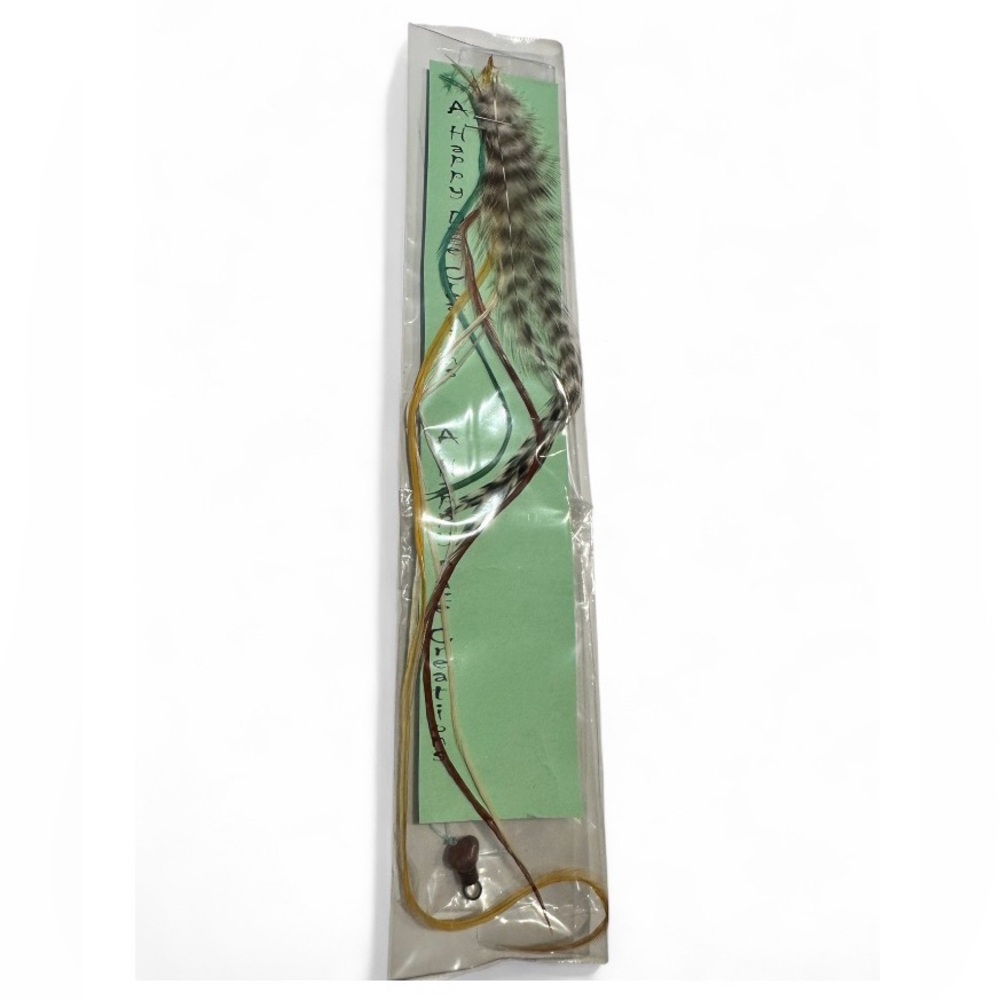 Handcrafted Multicolored Real Feather Hair Extension Kit  #alternative
